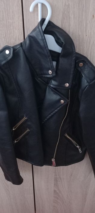 Geaca imitatie piele 122 cm