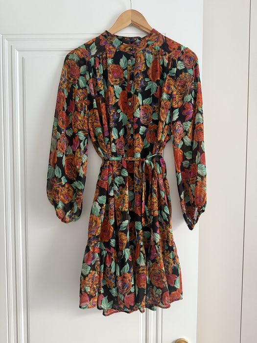 Турецкое платье с цветочным принтом