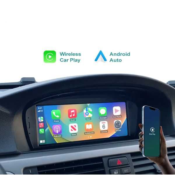 Ecran Display CarPlay Android Auto pentru BMW E60 E61 E63 E90 E91 E93