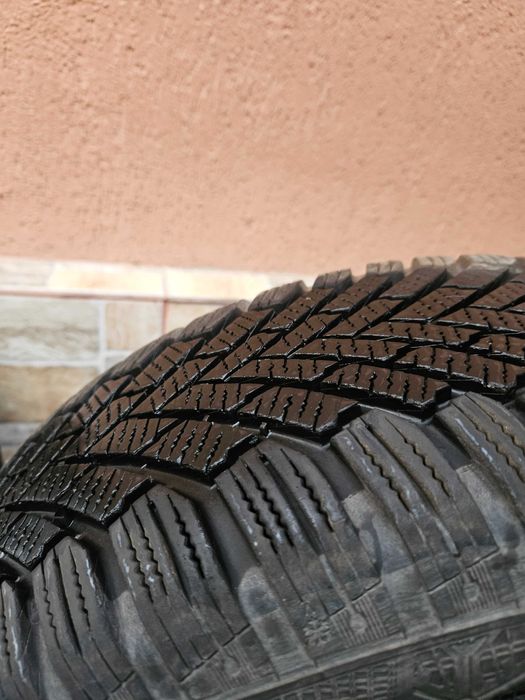 Set roti iarna Continental TS860+jante otel 15''+capace originale VW