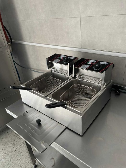 Friteuza dubla electrica 6+6 litri profesionala NOUA