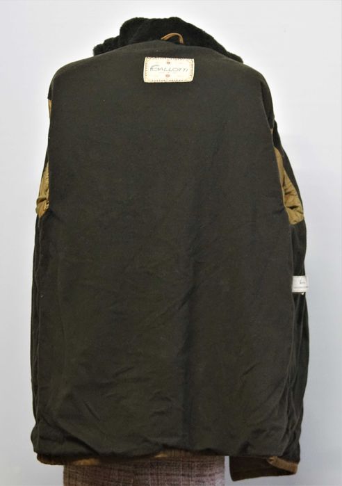 Jacheta  piele intoarsa Gallotti   duffle cu gluga marimea 42