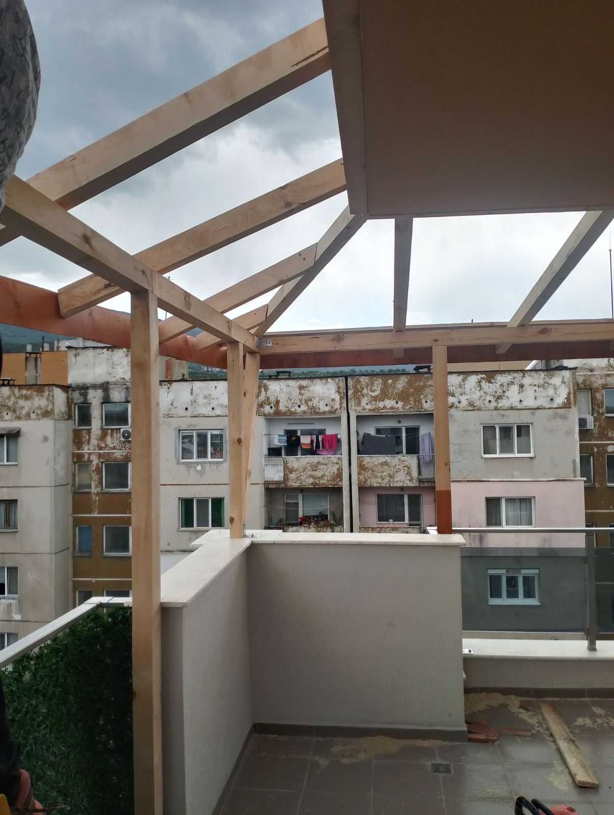 Изграждане на дървени навеси