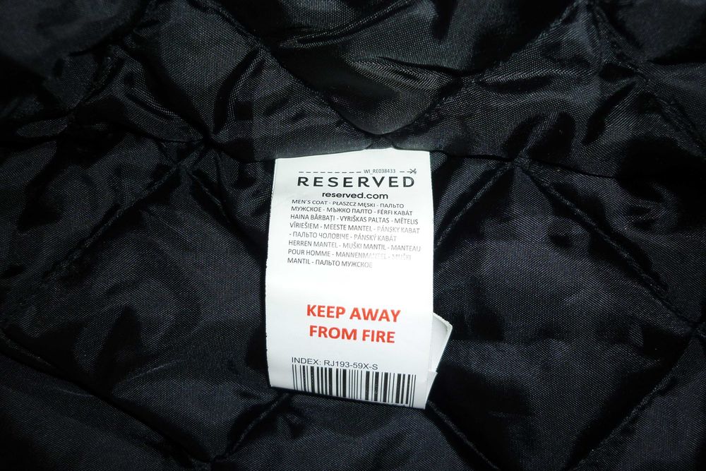 Дълго мъжко зимно яке "Reserved "