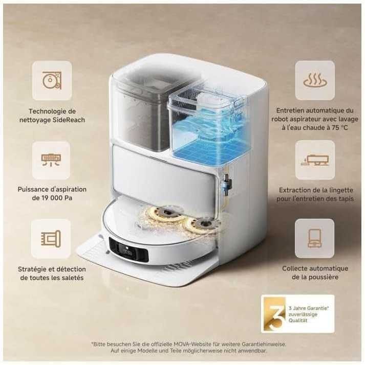 Прахосмукачка робот Dreame Mova P50 Pro Ultra самопочистваща станция