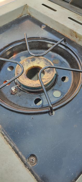 Grătar pe gaz cu grill si rotisor 6+1 inox