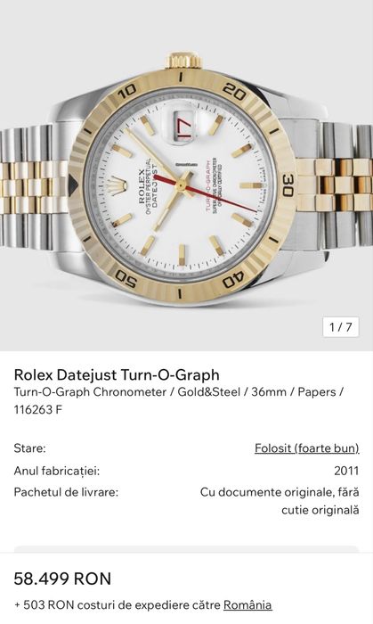 Rolex Datejust Turn-O- Graph - two tone - cutie !