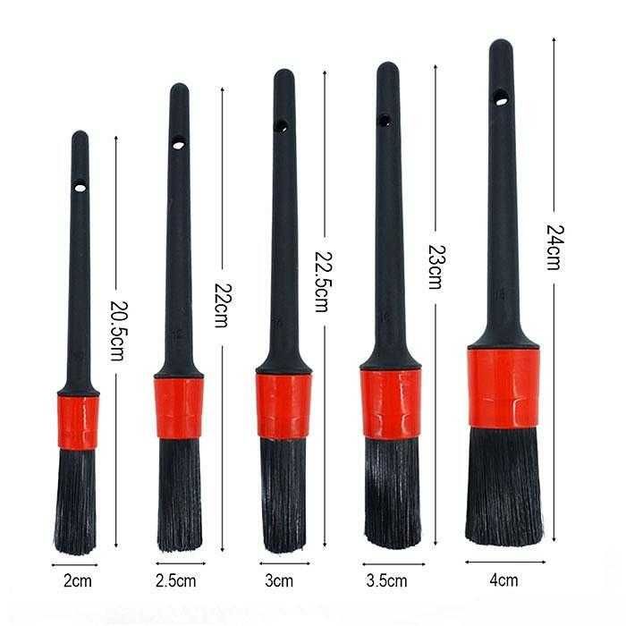 Четки за почистване на детайли на автомобили- 5 бр.