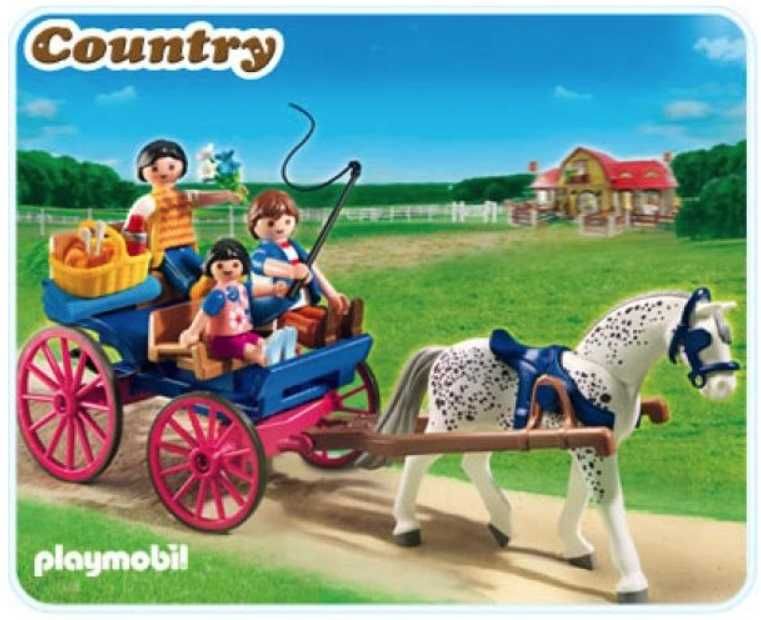 Playmobil 5226 Picnick in familie cu trasura cu cai