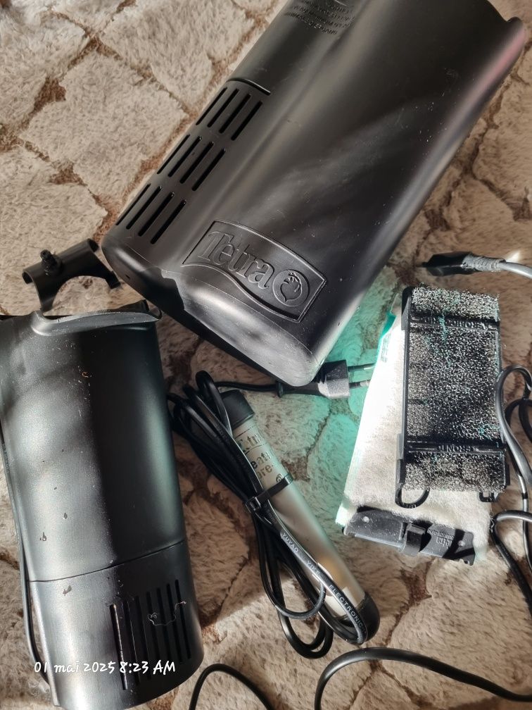 Filtru intern Tetra 300+pompă aer Tetra+filtru burete