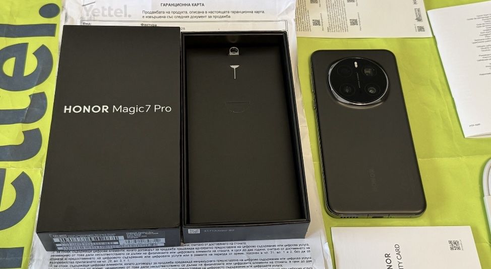 НОВ Honor Magic 7 Pro 512GB Black 36м. ГАРАНЦИЯ
