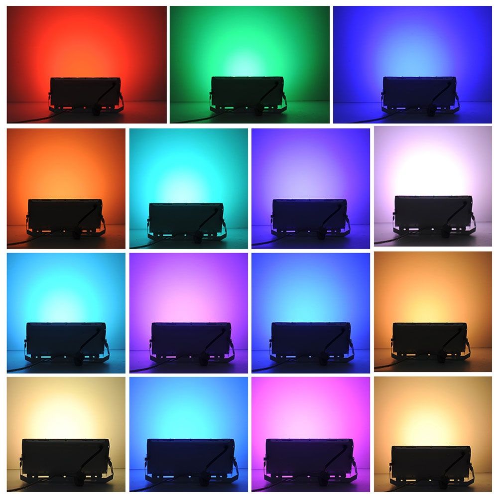 Proiector led slim rgb 50W/220v - 4500 lumeni - IP65, cu telecomanda