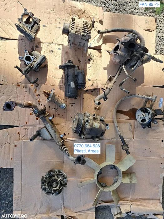 Nissan Navara 2.5d D40 YD25 Alternator Electromotor Clapeta acceleratie Electrovalva Compresor ac Turbina Pompa servo EGR Corp termostat Vascocuplaj Ventilator