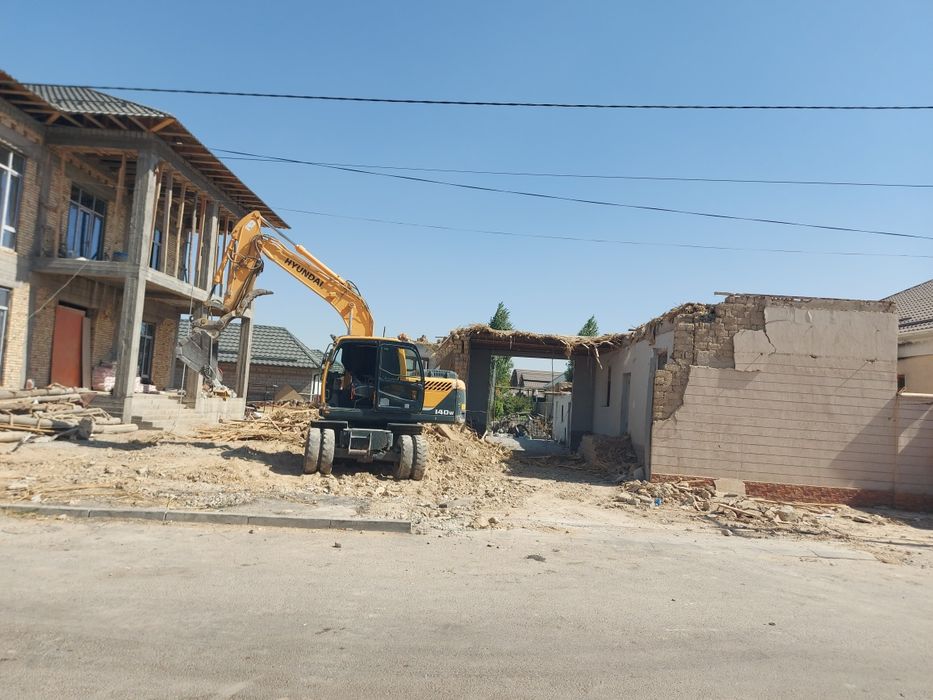 Эксковатор, 3в1 трактор  Снос Демонтаж Траншея Гидробур Гидромолот раб