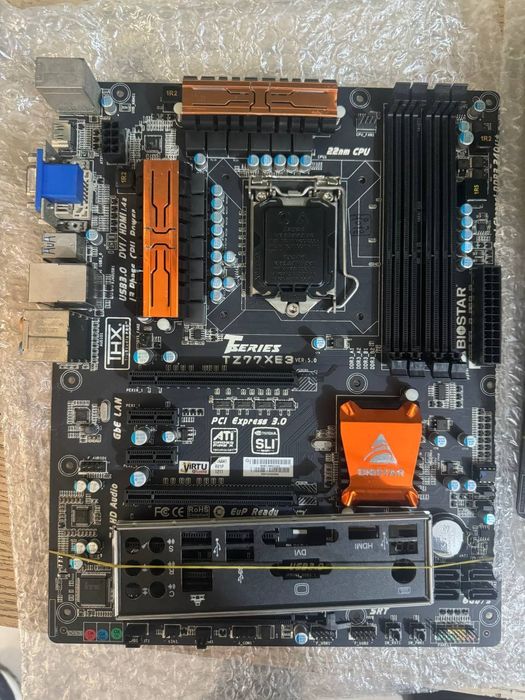 Продается  Z77 /BIOSTAR/ I7 3770/DDR3 8GB/SSD 120GB/
