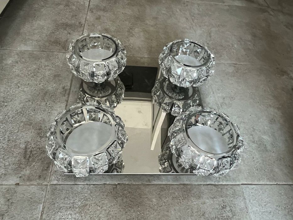 Lustra 4 leduri- cristal