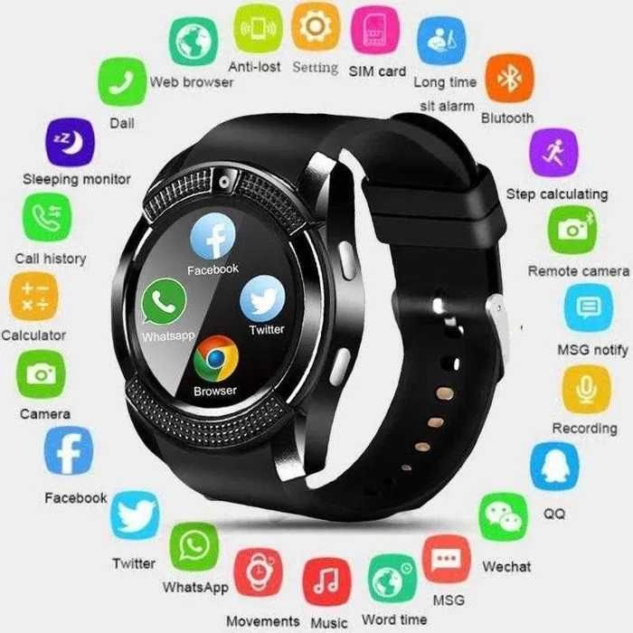 ПРОМО!! Смарт часовник със сим карта, камера и Bluetooth