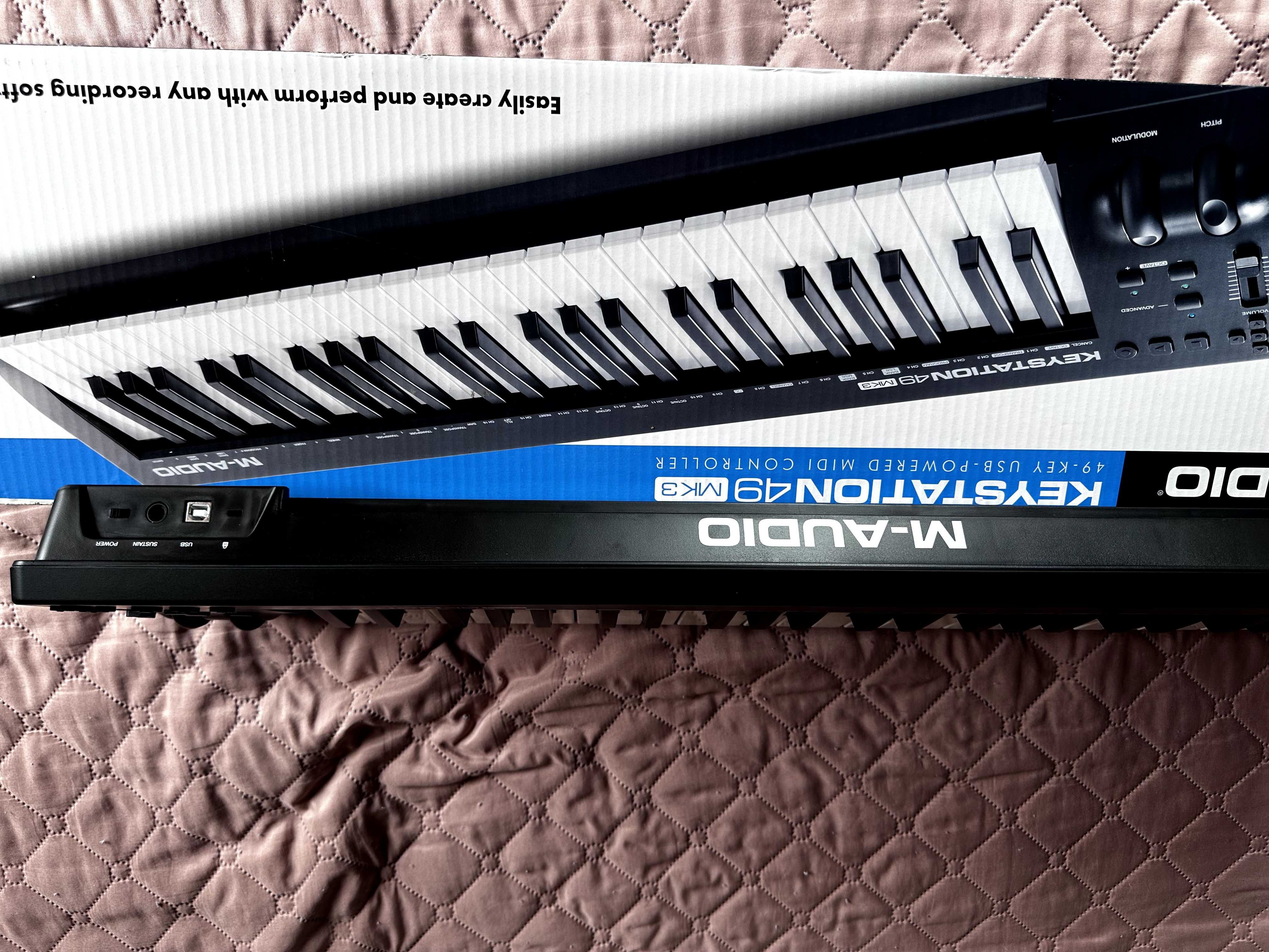 M‑Audio Keystation 49 MK3 – неизползвана, пълен комплект. Гаранция