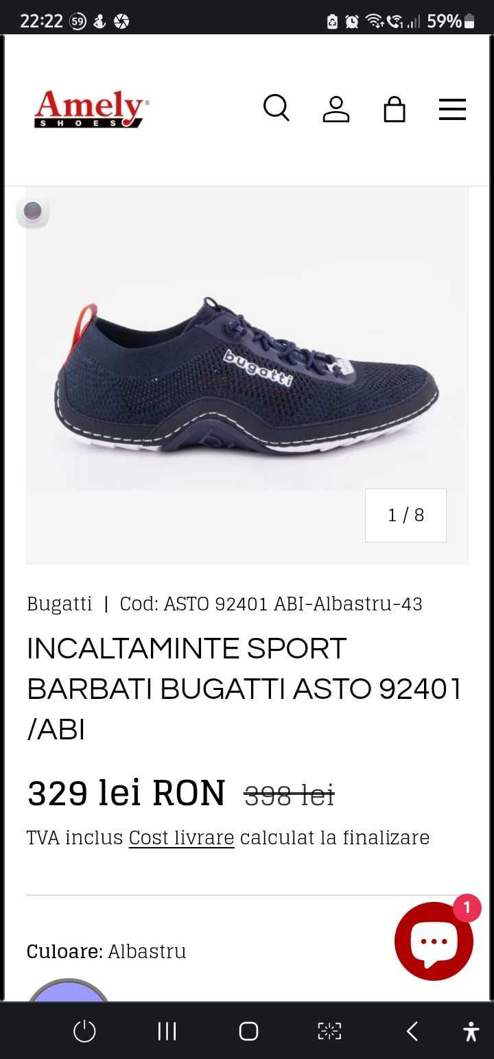 Incaltaminte sport sneakers pantofi Bugatti 39 - 40