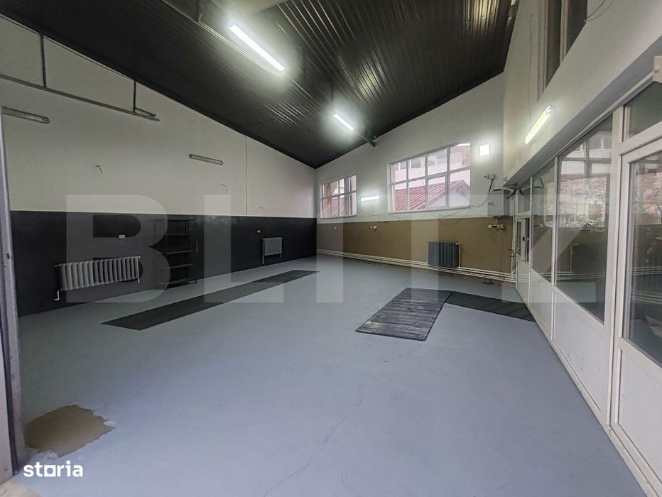 Hala cu  2 canale, 100 mp, spatiu birouri, Burdujeni