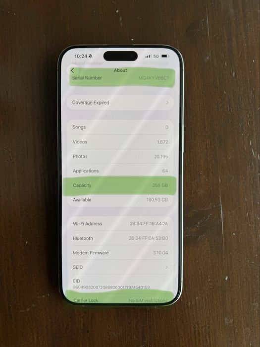 iPhone 15 Pro Max Natural Titanium 256GB