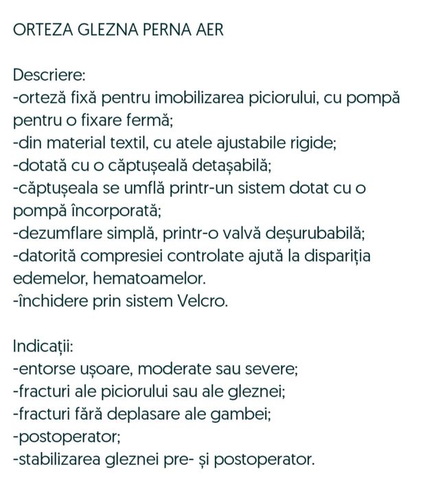 Orteza fixa glezna-gamba But Walker, marime 40-42
