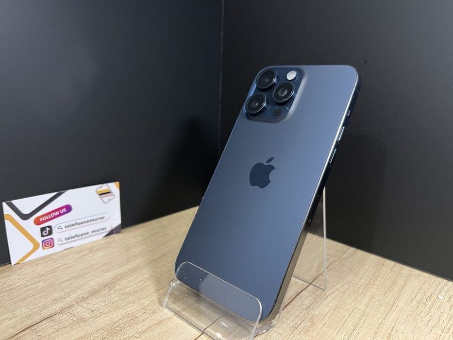 Iphone 15 Pro Max 512Gb Blue Titanium Second-Hand Satisfăcător 3 ani g