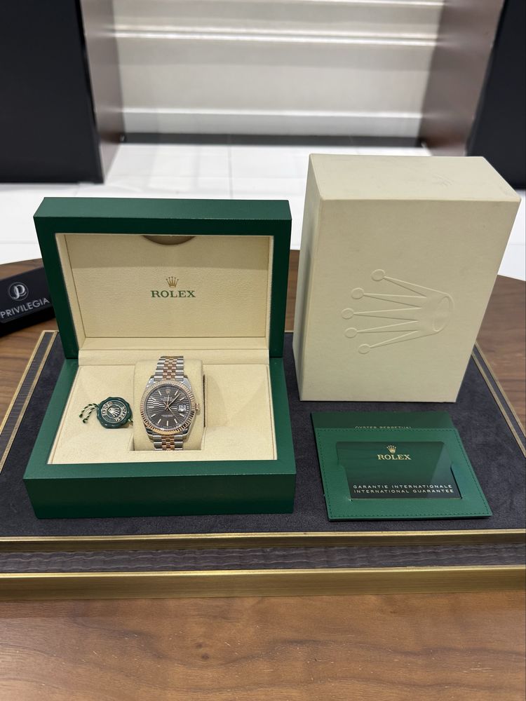 Rolex Datejust 41mm Steel and Everose Gold 126331 Gray