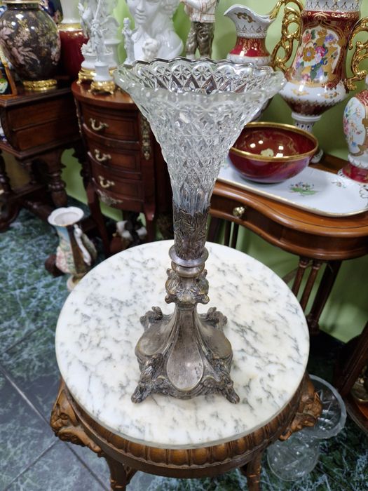 Уникална антикварна френска чаша бокал ваза ART Nouveau