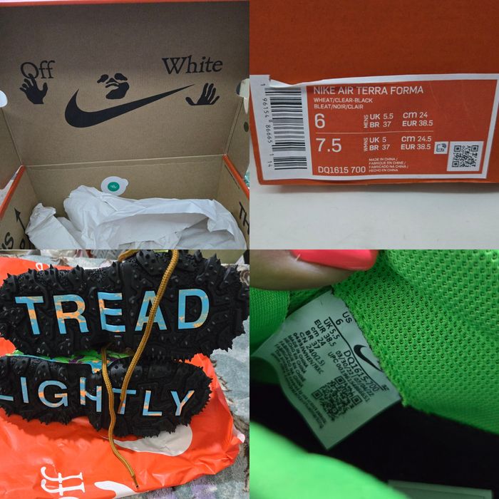 Nike Off White Air Terra  Forma жестоки оригинални дамски сникърси 38.
