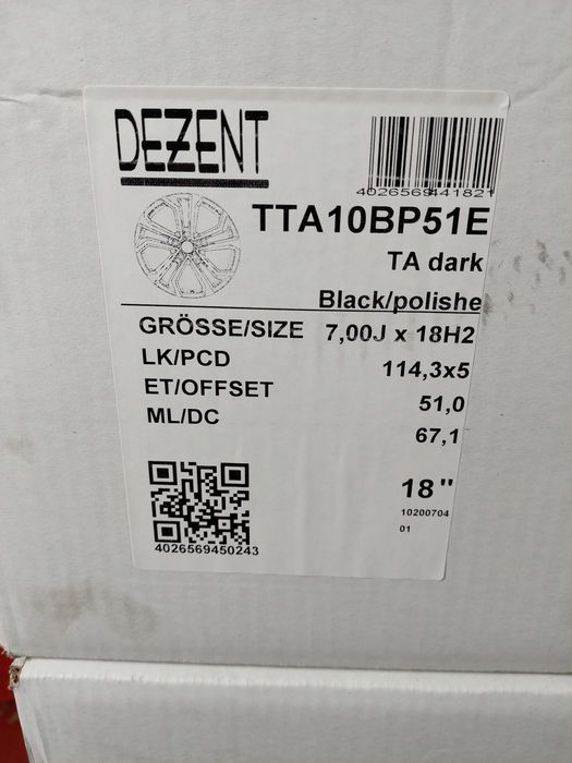 Jante Aliaj 5x114.3 18'' - NOI Honda KIA HYUNDAI MAZDA TOYOTA RENAULT