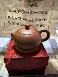 Чайник исинский из Пурпурный глины 300ml/Бонус пиала 30 мл
