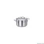 Oala cu capac din inox, 26X13cm 6.8litri, compatibila cu toate
