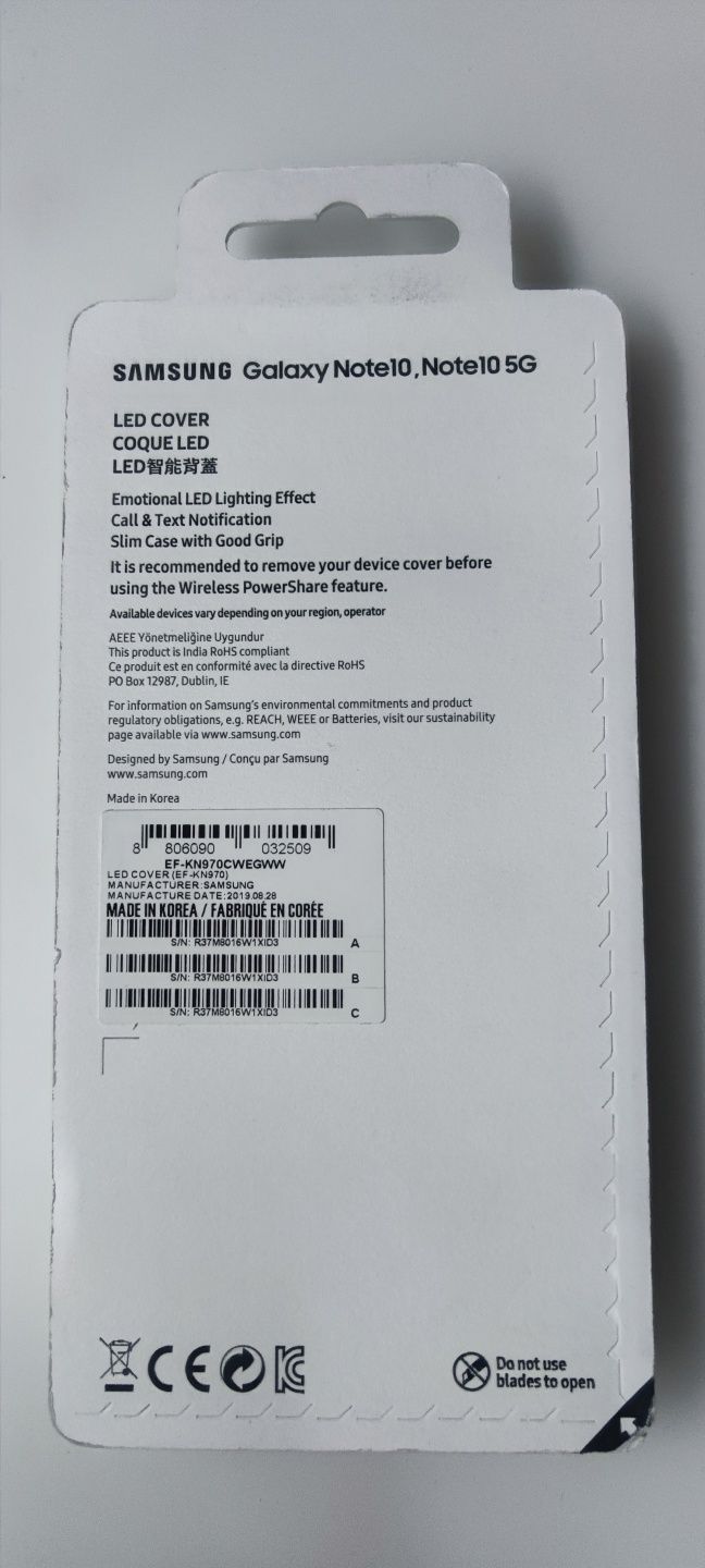 Husa Samsung Note 10/10 5G Led Cover originala