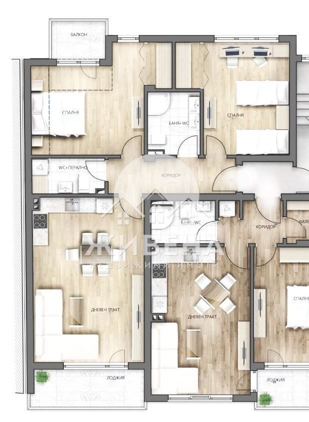 Продава се Тристаен апартамент в Варна, Погреби - 103 кв.м за 1457 €/кв.м - Снимка #2