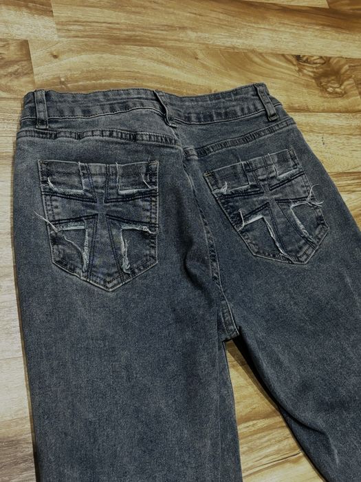 Vintage mid waist jeans с Кръстове