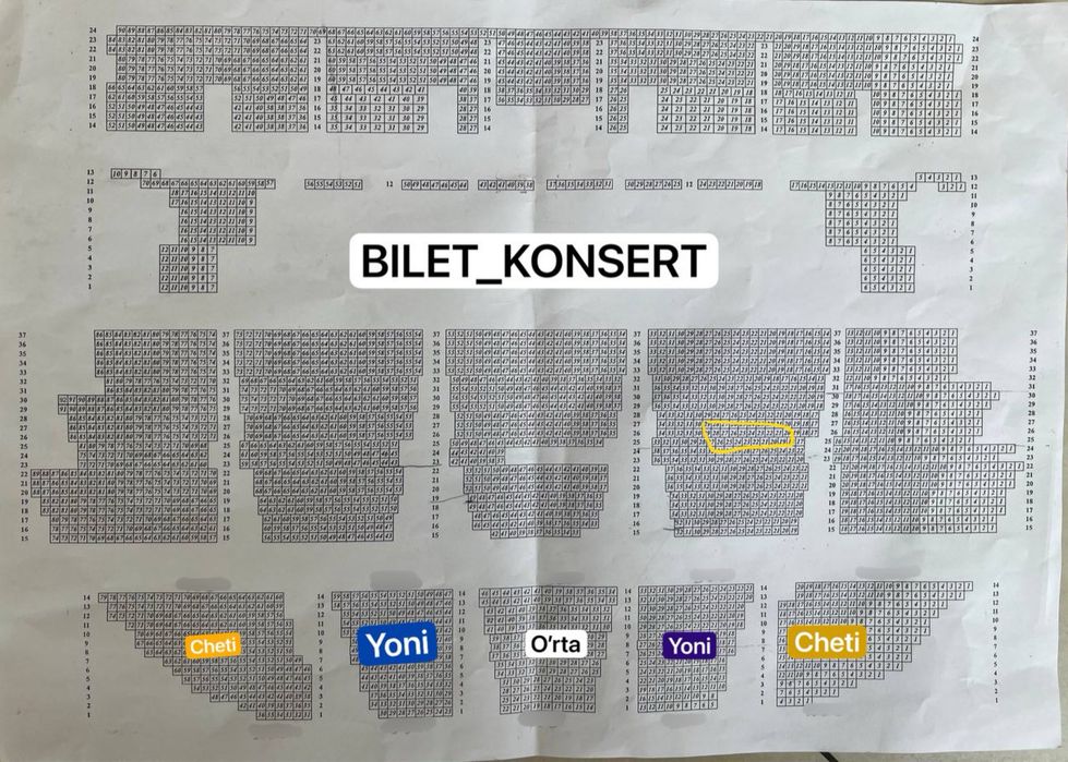 Nilufar Usmonova konsertiga bilet bor