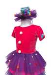 Costum clown arlechin  unicorn costum serbare halloween multicolor