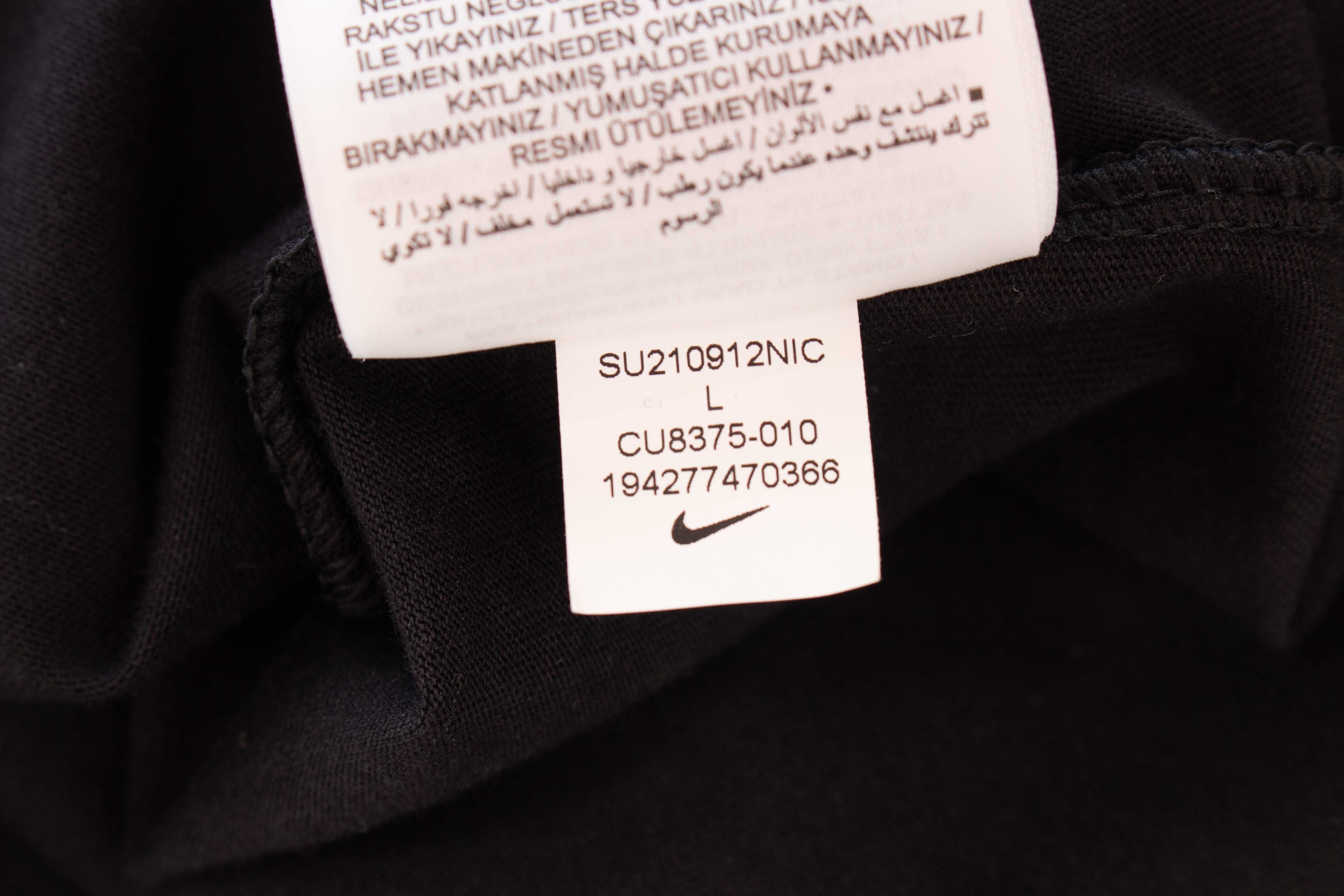 Nike Оригинална рокля черно tee dress бяло лого дама XS/момиче 146-156