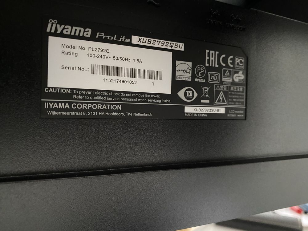 Монитор 27" iiyama ProLite XUB2792QSU