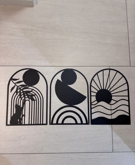 Panouri metalice decor set 3 buc