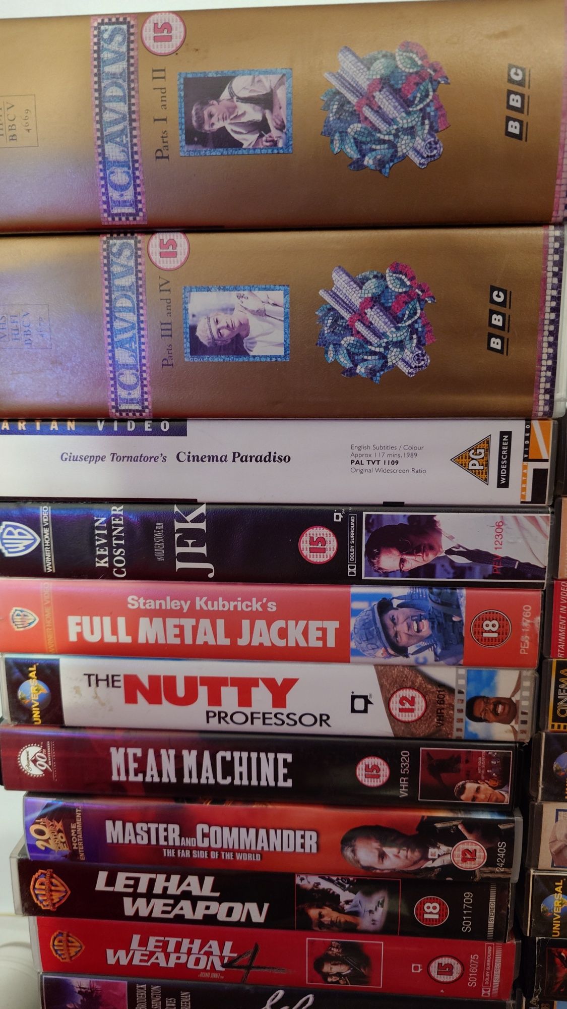VHS casete filme muzica wf engleza