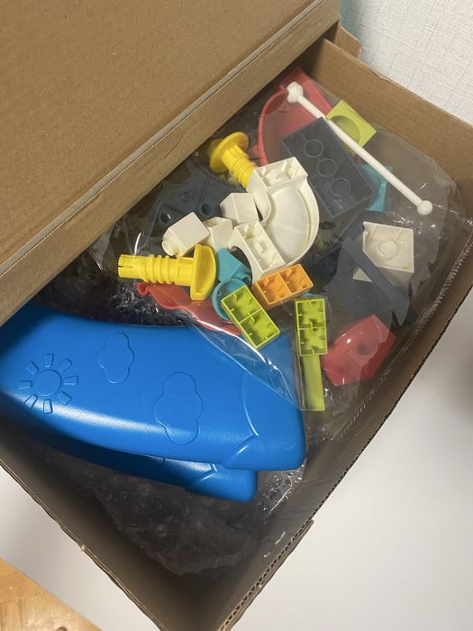 Занимателна музикална маса 2 в 1-страна с активности и с конструктор