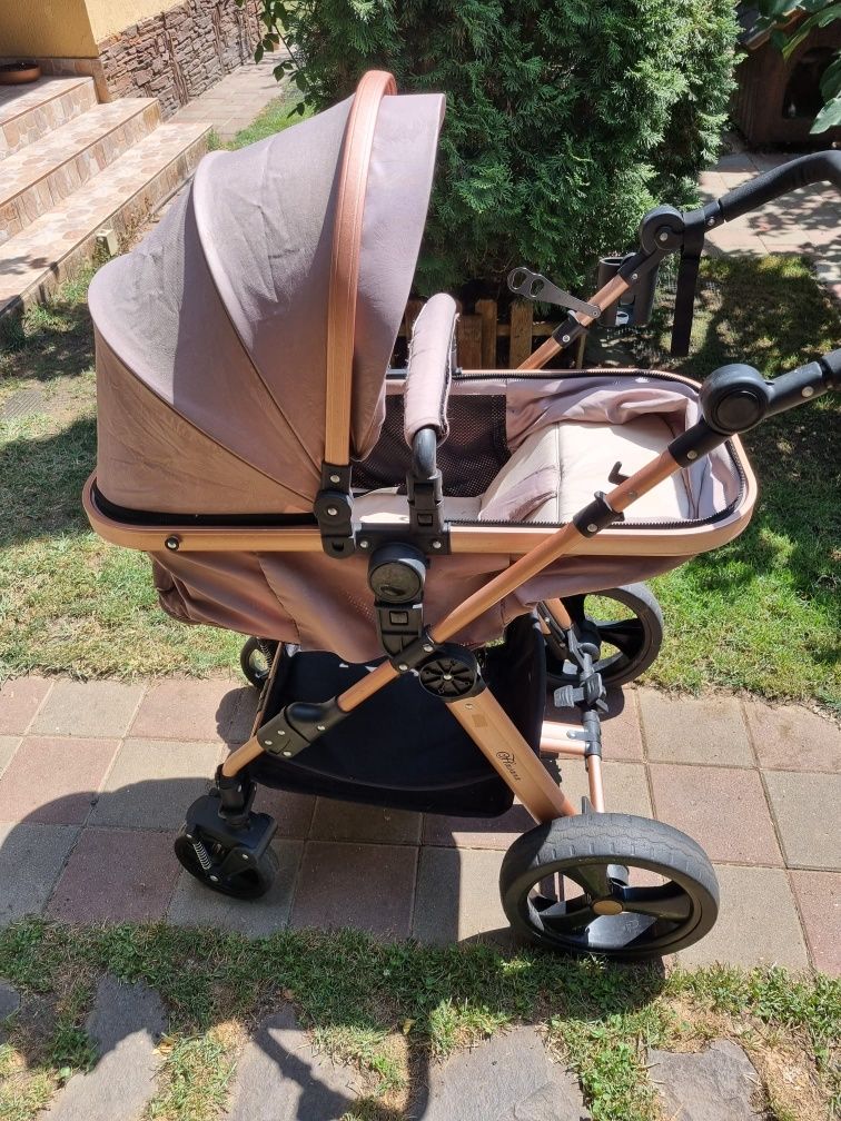 Carucior Chipolino Havana Mocca, bonus carucior sport Wunderkid rosu