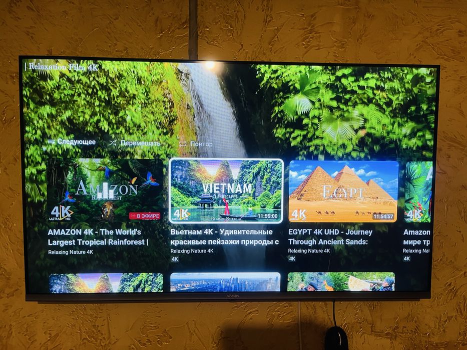 Телевизор новый Ясин 4к. HD