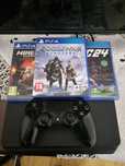 PS4 Slim 1TB + 3 Jocuri (God of War, Minecraft, FC24) – Stare excelent