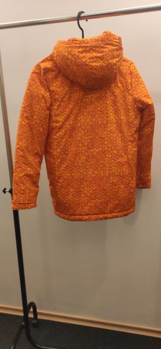 Детско зимно яке Columbia Alpine Free Fall Jacket – оранжево с шарка