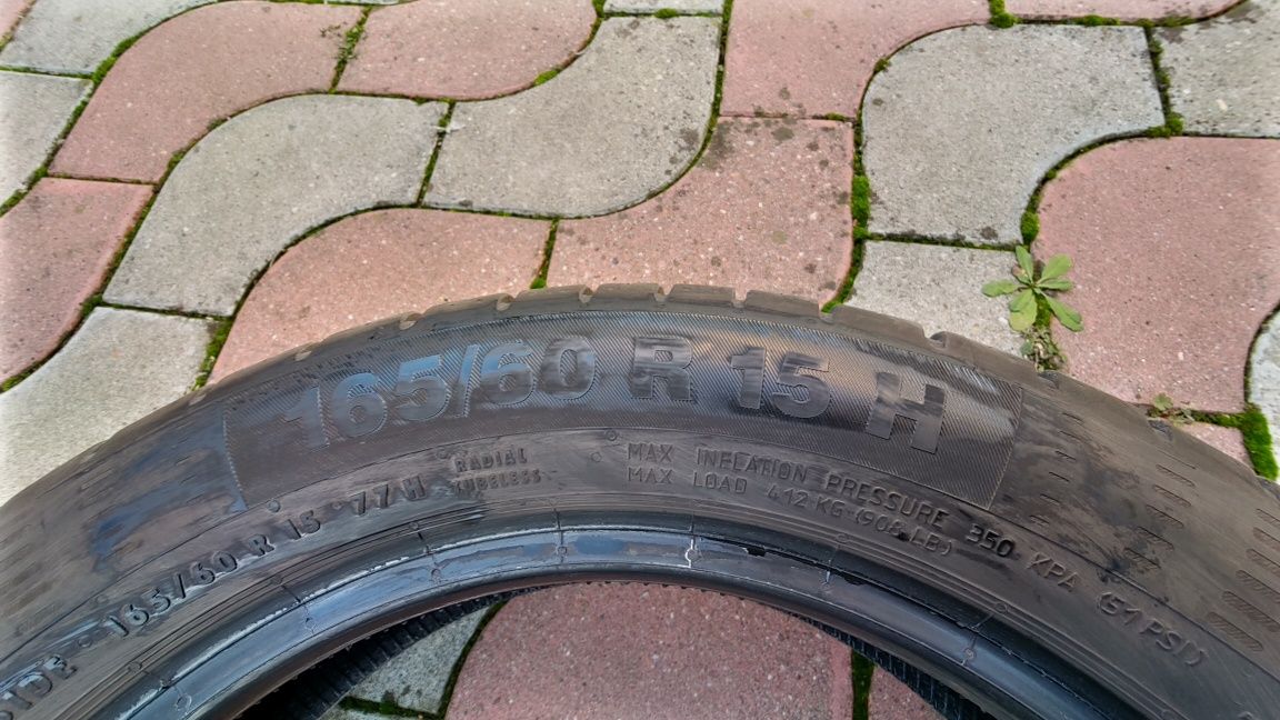 Cauciucuri/anvelope Continental 165/60r15 toyota, citroen, peugeot