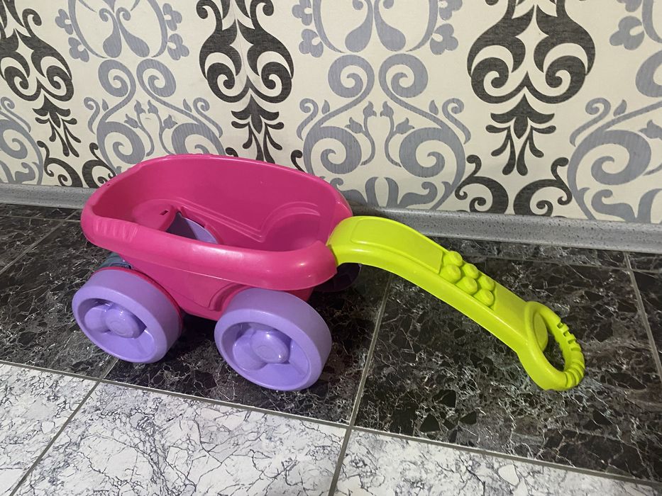 Детская тележка на колесах для игрушек отдам 4 тысяч