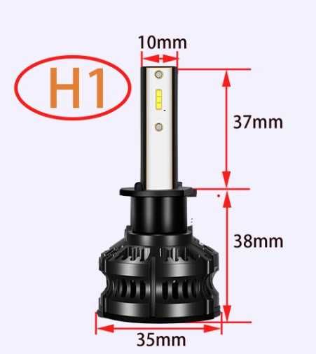 Becuri bec auto moto masina H1 LED 5000K 120W 20000LM